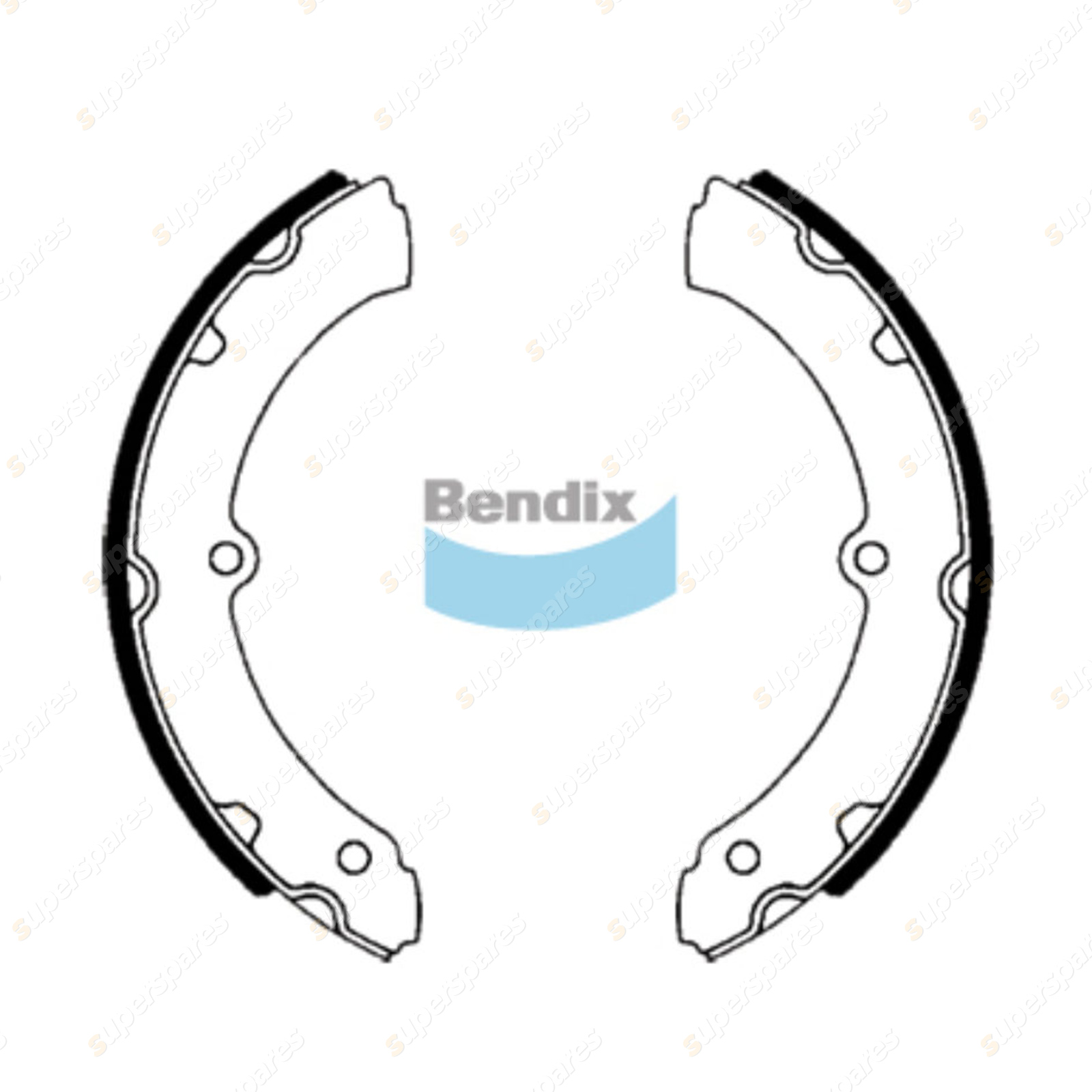 Bendix Front Brake Shoes for Toyota Coaster RB20 BB2 BB3 HB30 BB32