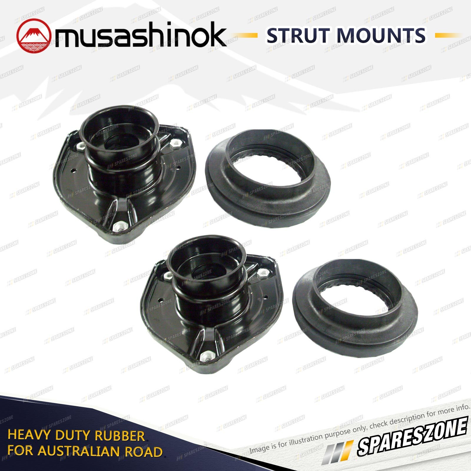 Front LH+RH Strut Mount With Bearing for Mercedes Benz C180 C200 C220 ...