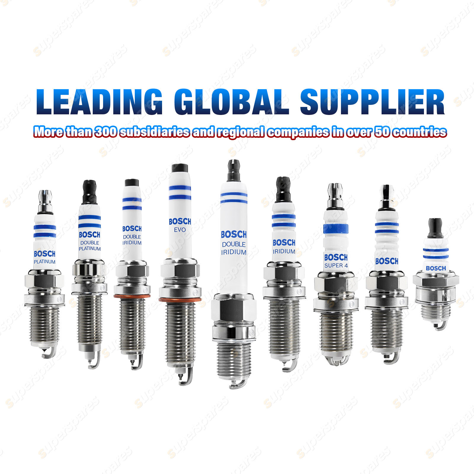 4 x Bosch Double Iridium Spark Plugs for Saab 9 3 9400 9 5 9600 B204I