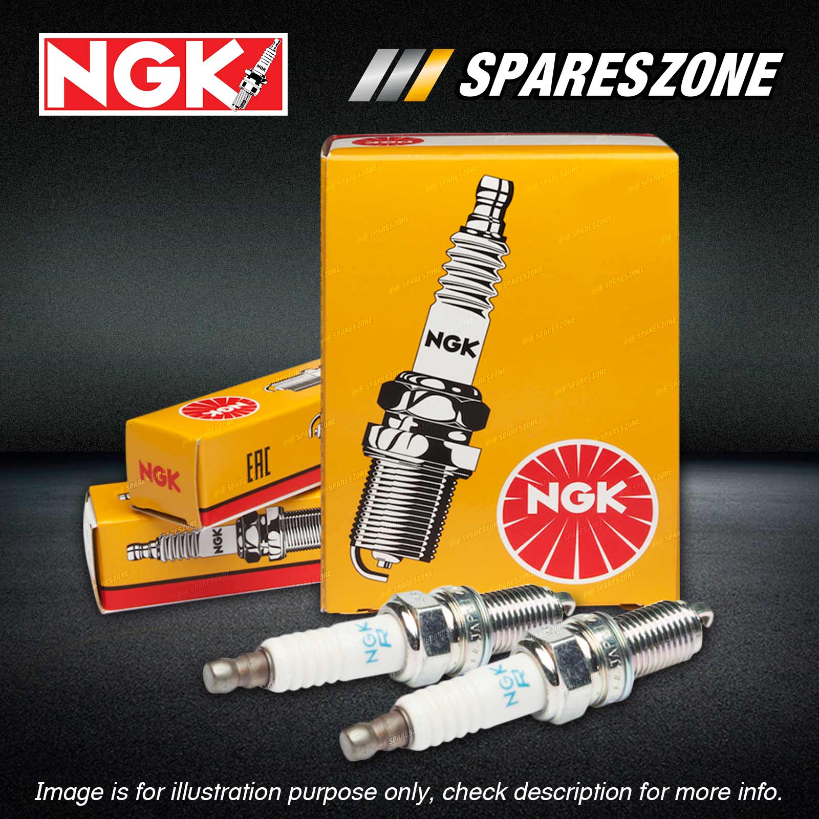 2 x NGK Spark Plugs CMR6H for Redmax GZ4000 Lawn Garden Chainsaw