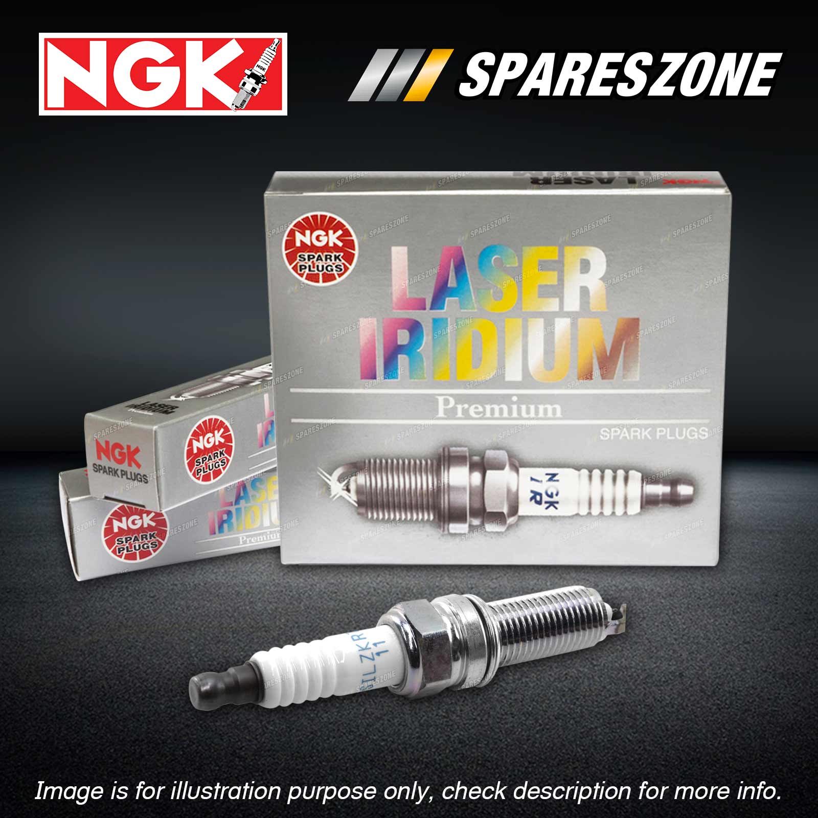 1 Pc NGK Motorcycle Laser Iridium Spark Plug for Honda 450cc CRF450R ...