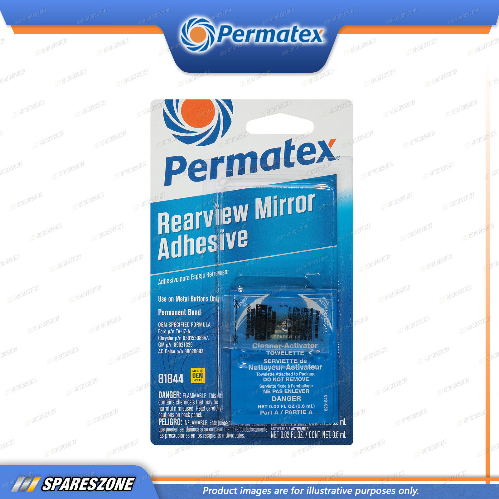 Permatex Rearview Mirror Adhesive Repair Kit