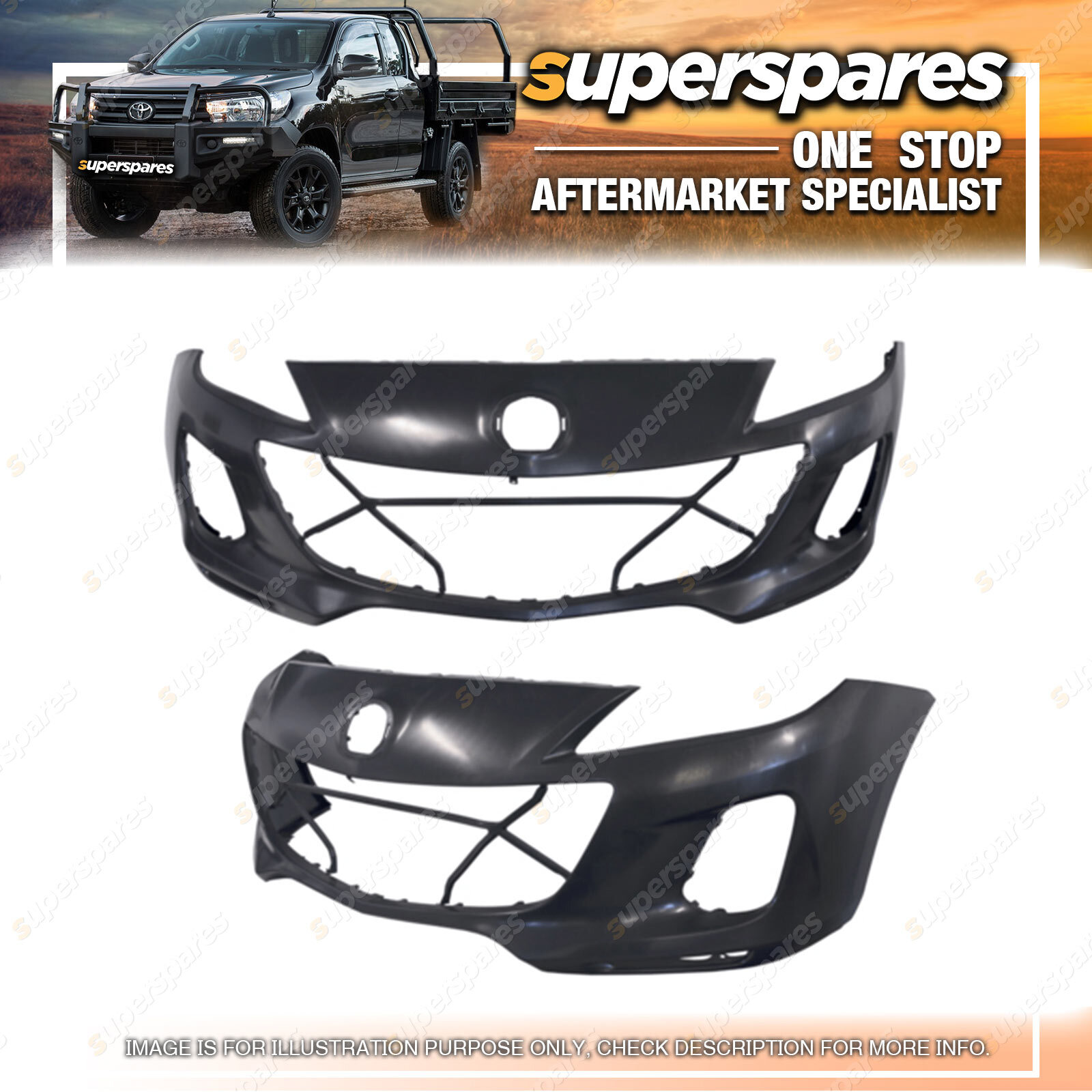Front Bumper Bar Cover for Mazda 3 Sp25 BL SERIES 2 09