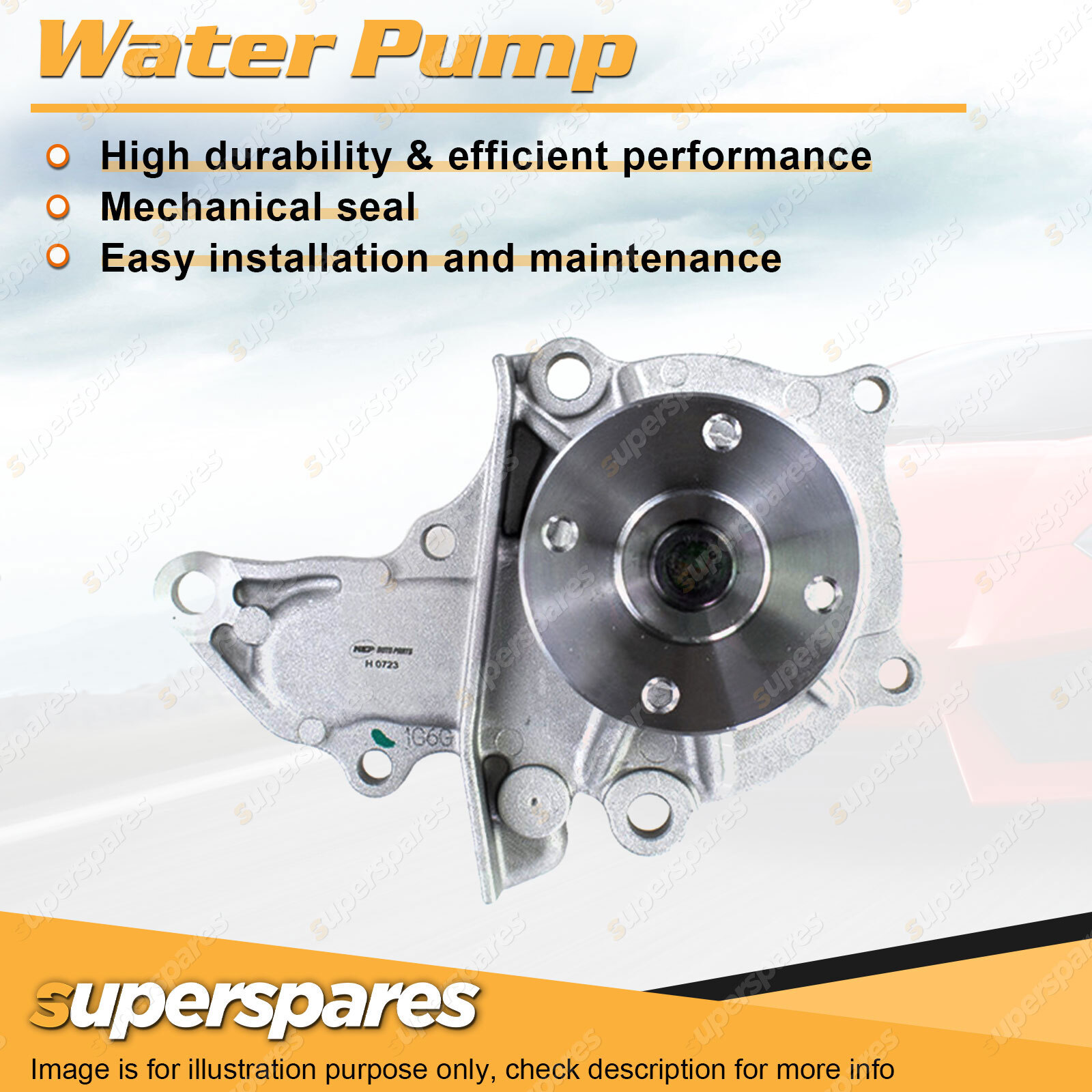 Water Pump for Toyota Corolla LEVIN SJ AE101 1.6L 4AFE I4 16V DOHC MPFI ...