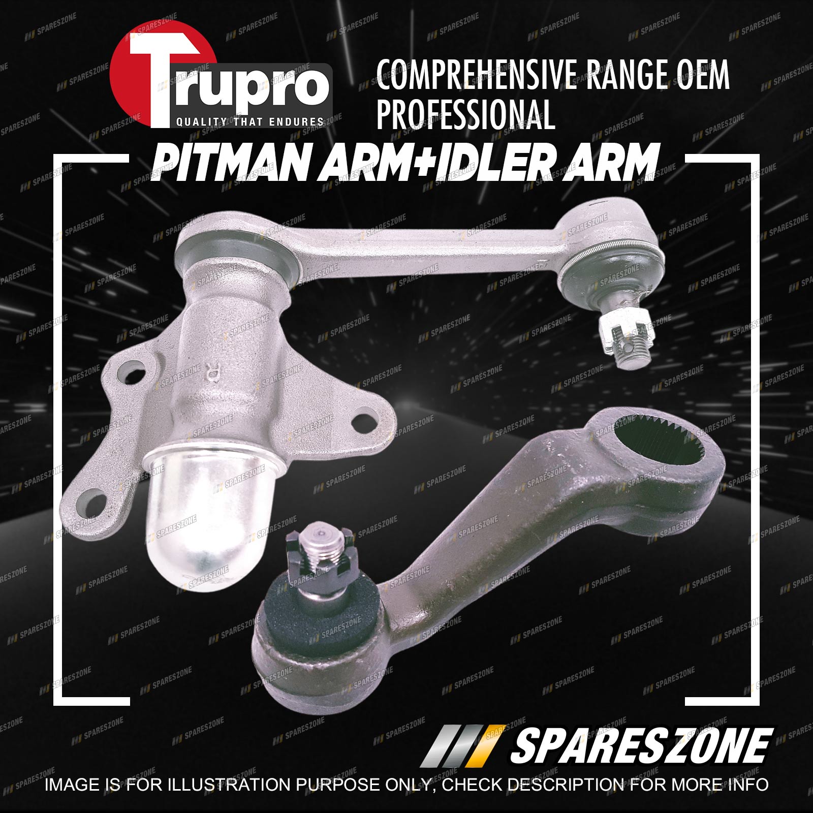 Trupro Pitman And Idler Arm For Ford Ranger Pj Pk Utility 30l 92006 8