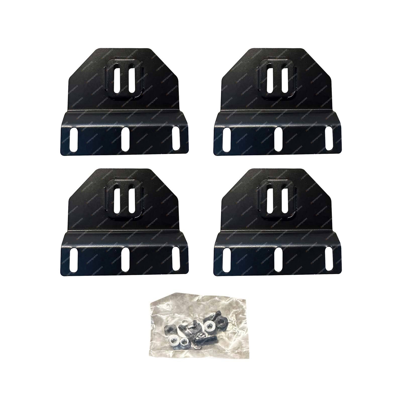 4 Pcs Sports Bar Adapter Brackets for Tonneau Roller Shutters Universal Dual Cab