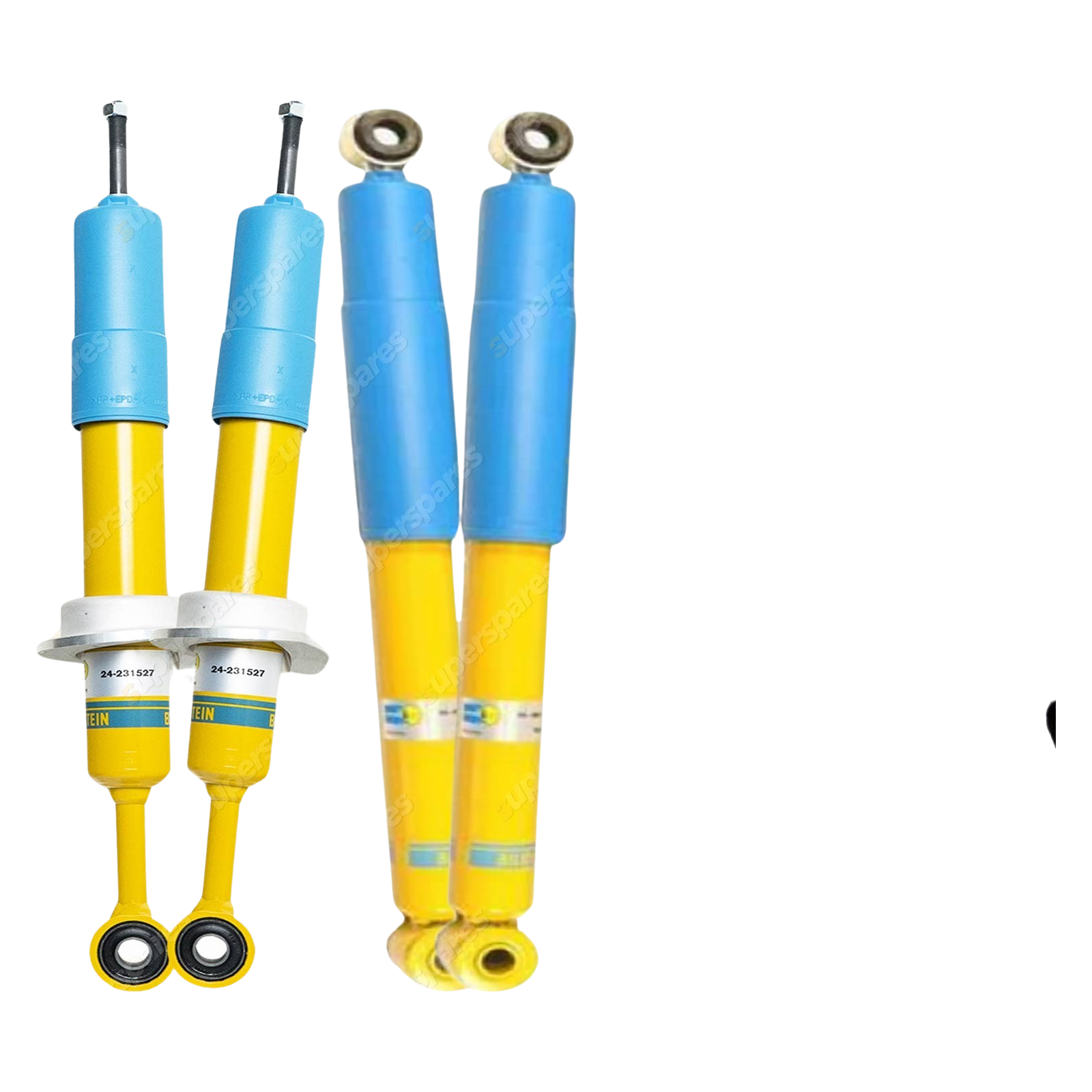 Front + Rear Bilstein B6 Shock Absorbers for Ford Ranger PX Coil Front 2011-2018