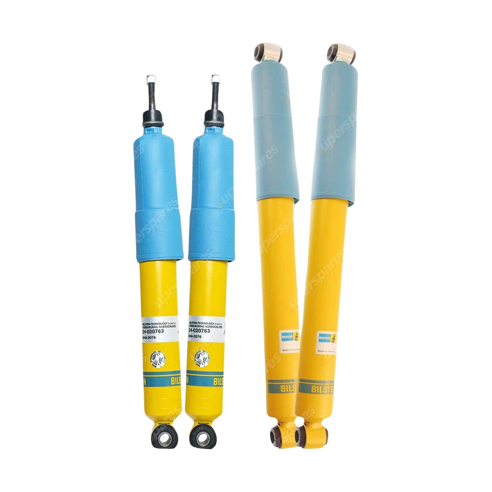 Front + Rear Bilstein B6 Shock Absorbers for Holden Colorado RC Rodeo RA 4WD Ute