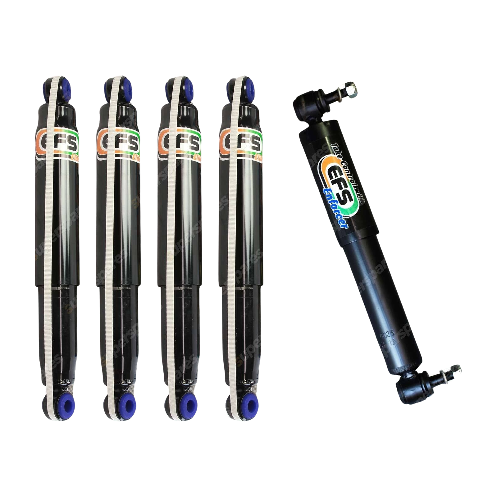 4x 30mm Lift Elite Shocks + Steering Damper for Suzuki Sierra SJ LJ 410 413