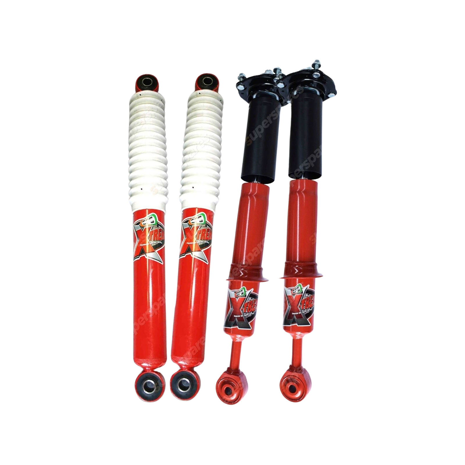 Front Rear 100mm Lift EFS X-Treme Shock Absorbers for Ford Maverick Y60 Coil LWB