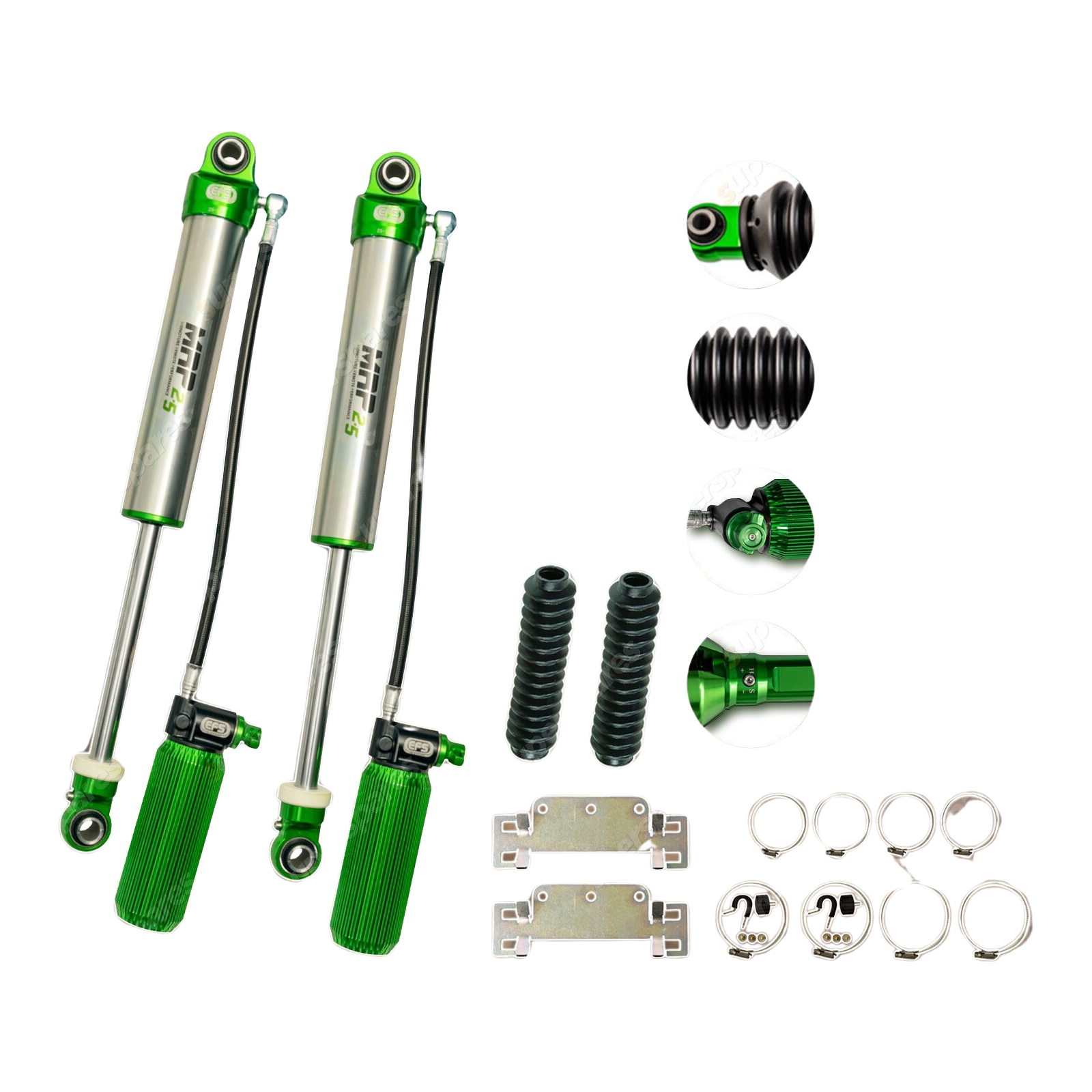 2 Rear EFS MRP 2.5 50mm Lift Shock Absorbers for Chevorlet Silverado 1500 21-On