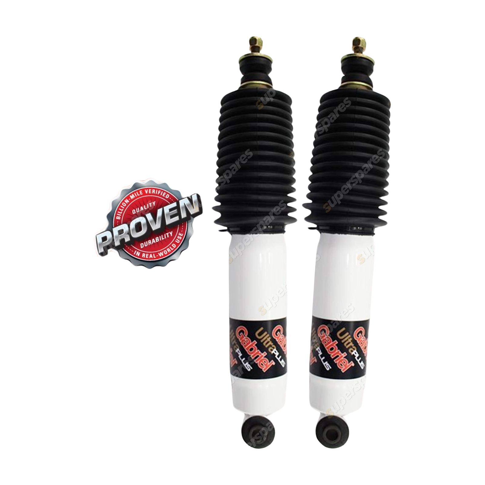 2 x Front Gabriel Ultra Plus 40mm Raised Shocks for Ford Courier PC PD PE PG PH