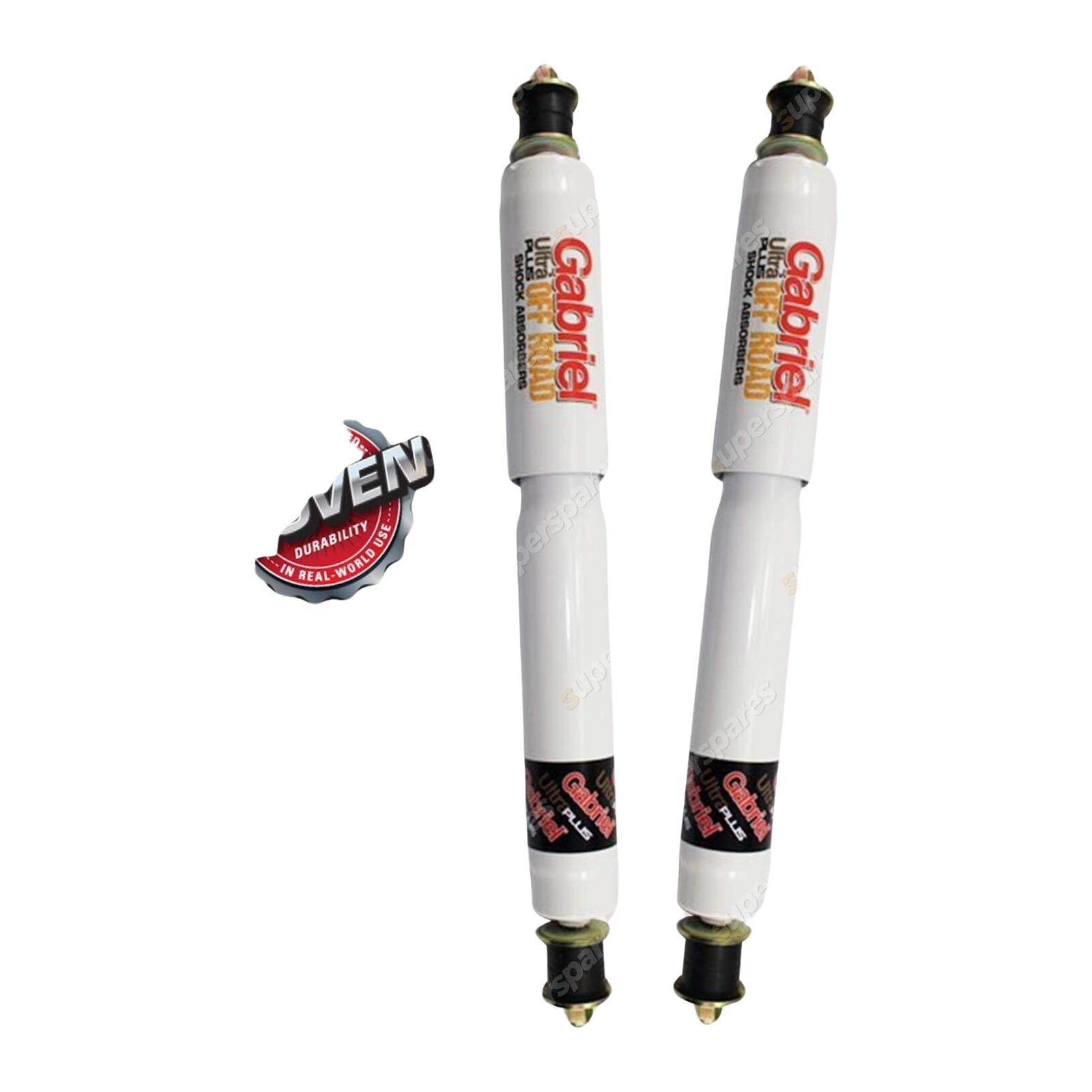 2 x Front Gabriel Ultra Plus 50mm Raised Shock Absorbers for Ford Maverick DA