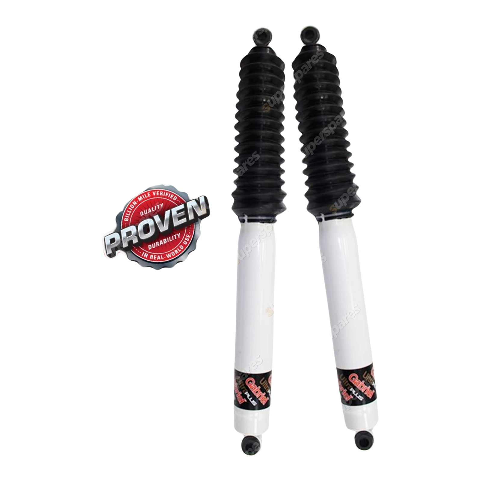 2 x Rear Gabriel Ultra Plus 40mm Raised Shock Absorbers for Holden GMH Rodeo TFS