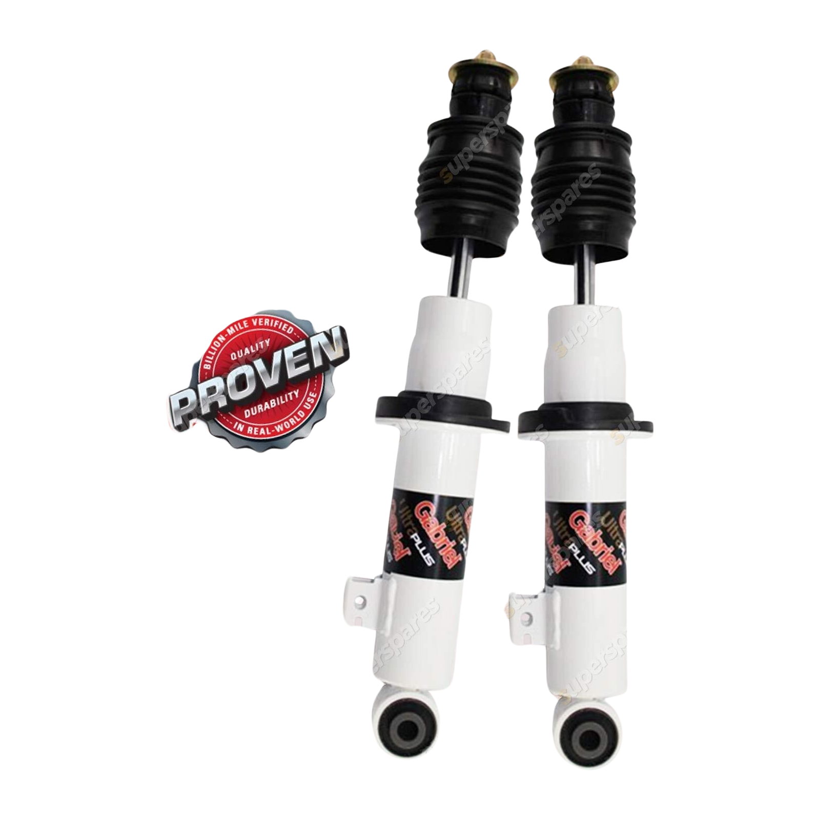 2 Front Gabriel Ultra Plus Spring Seat Shocks for Mitsubishi Triton ML MN MQ