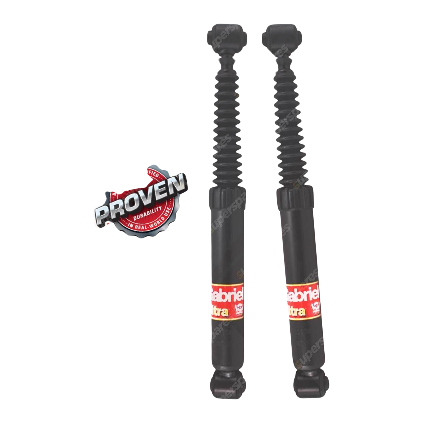 2 x Rear Gabriel Ultra Shock Absorbers for Peugeot 206 Hatchback 2/01-2/07