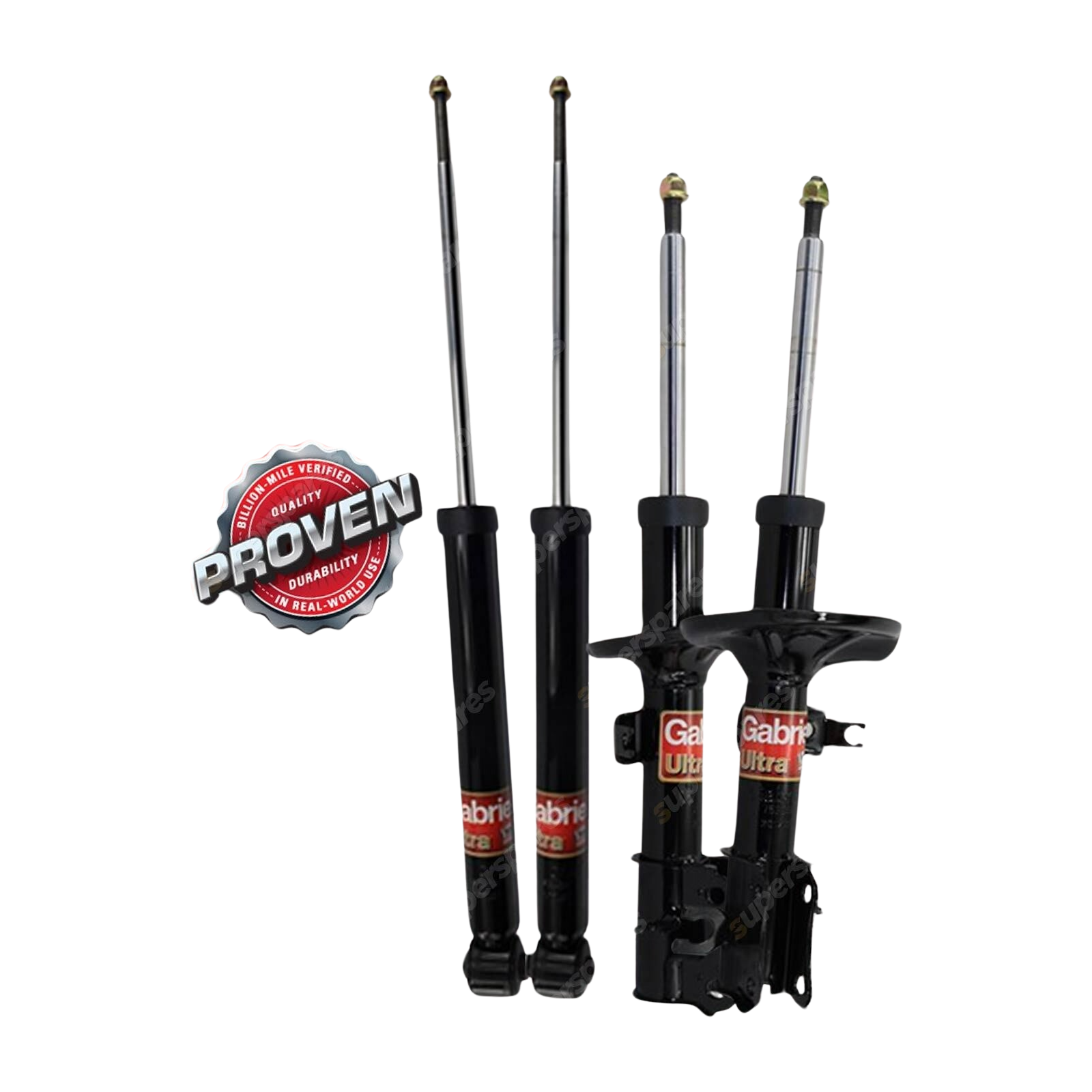 Gabriel Front + Rear Ultra Shock Absorbers for Holden GMH Barina TK 1.6L