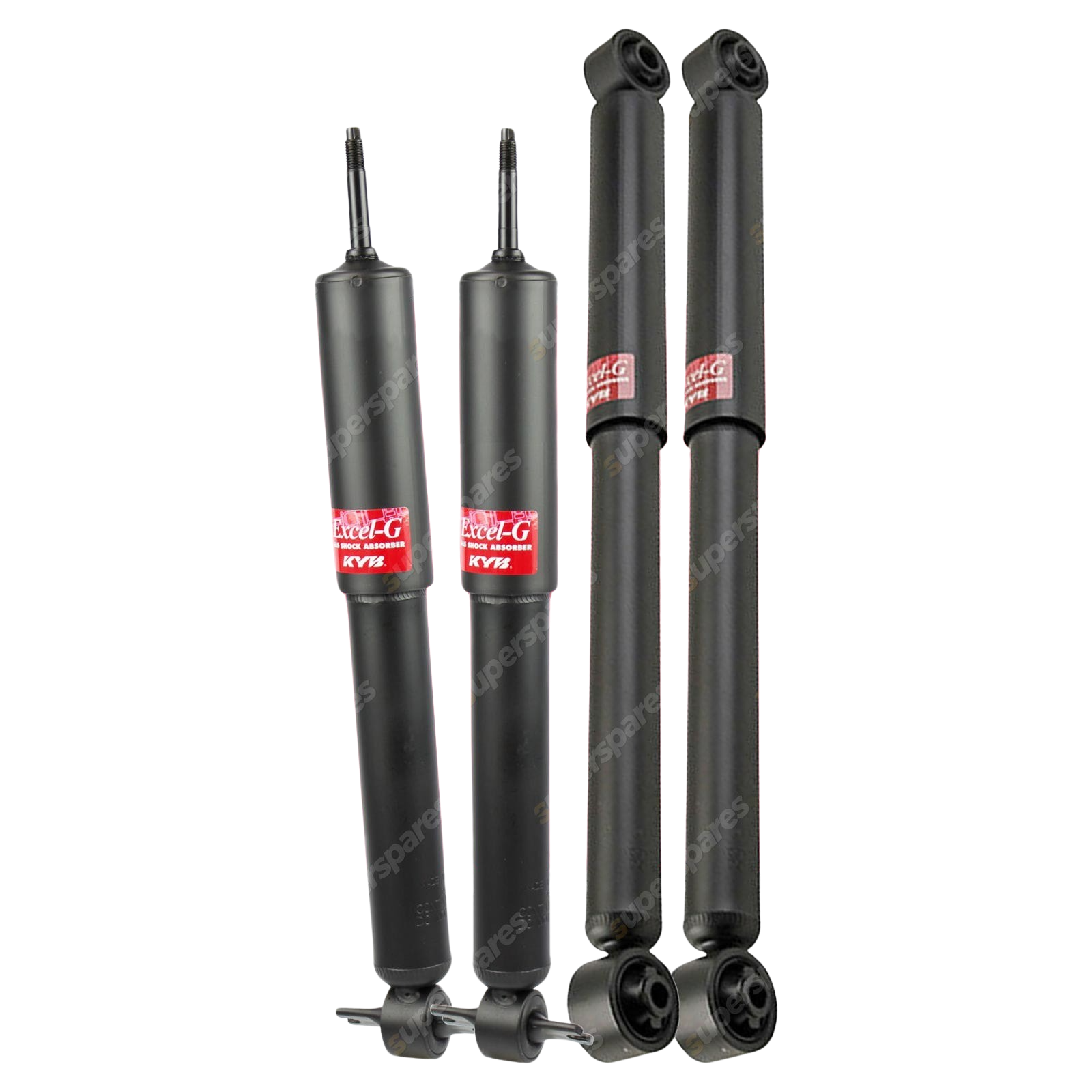 Front + Rear KYB EXCEL-G Shock Absorbers for FORD Econovan D4 RWD C/Chassis Van