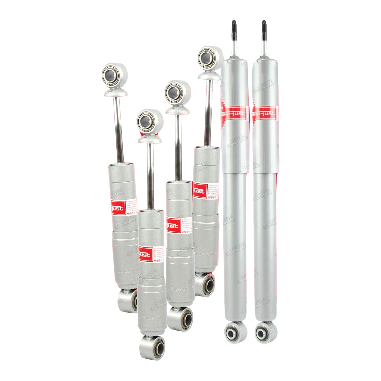 6 F+R KYB GAS-A-JUST Monotube Shock Absorbers for JAGUAR XJ12 XJ81 XJ300 XJ6 III