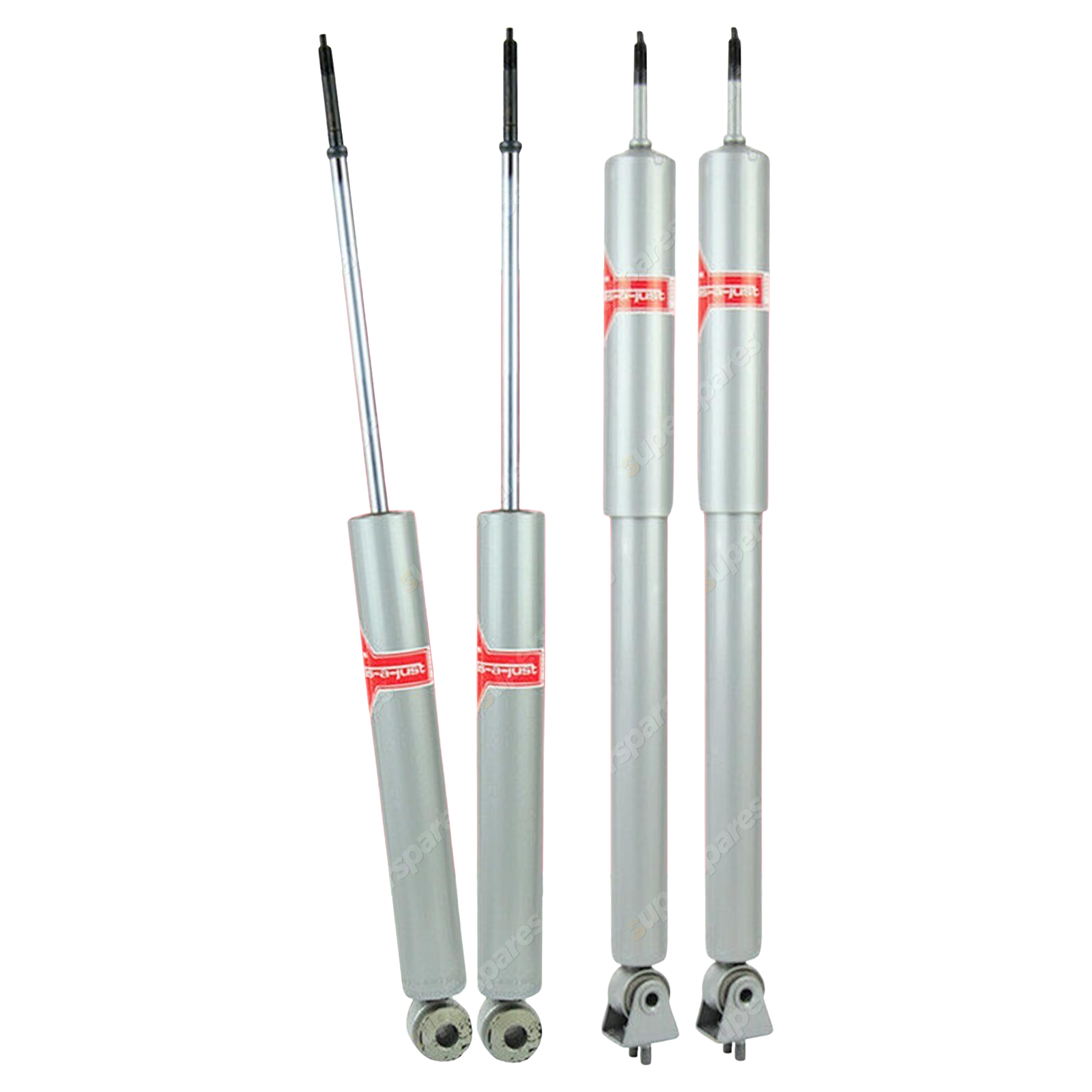 F + R KYB GAS-A-JUST Monotube Shocks for MERCEDES BENZ W108 280 S SE SEL