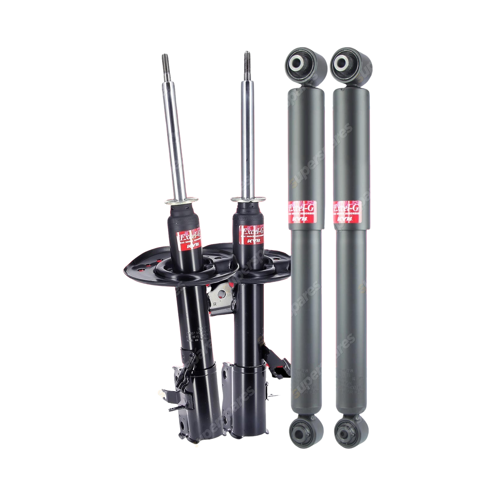 Front + Rear KYB EXCEL-G Shock Absorbers for NISSAN X-Trail T31 4WD FWD Wagon