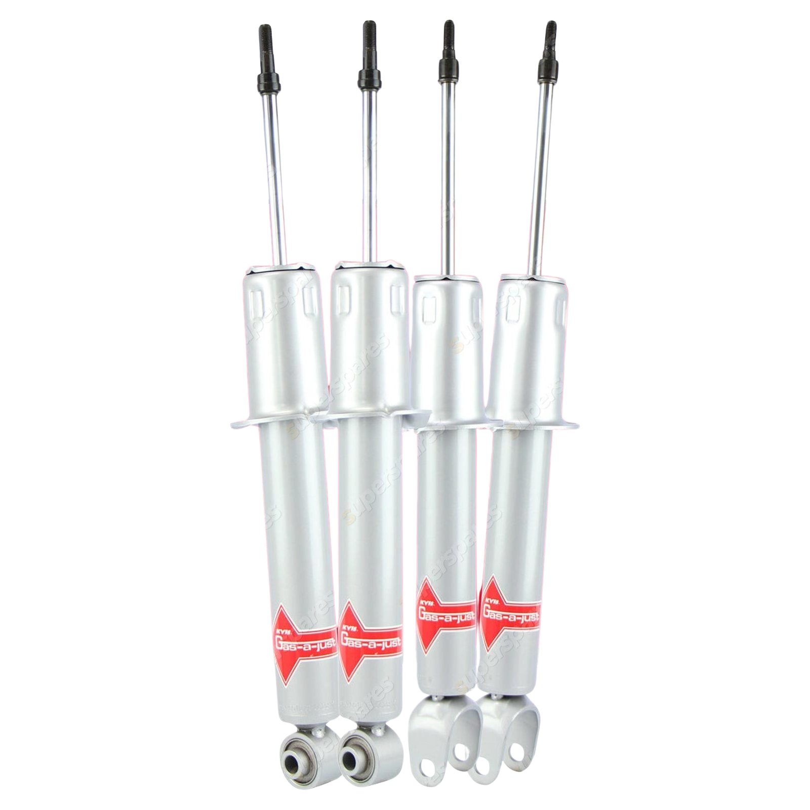 Front + Rear KYB GAS-A-JUST Monotube Shock Absorbers for TOYOTA Supra JZA80 I6