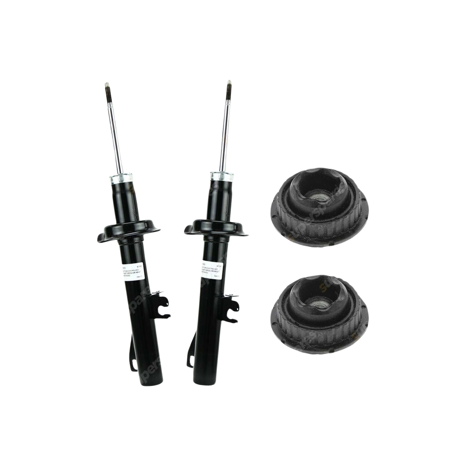 2 Front KYB Shock Absorbers + Strut Mount Kit for Alfa Romeo 166 936 Sedan 99-04