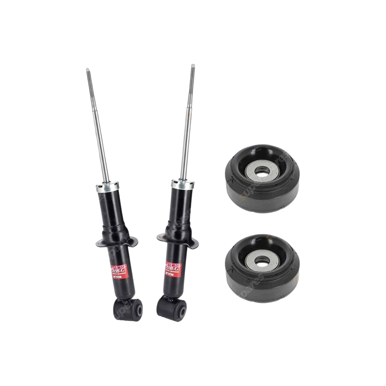 2 Front KYB Shock Absorbers + Strut Top Mount Kit for Audi 80 B3 B4 89-95