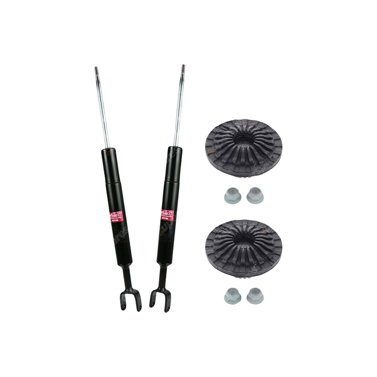 Pair Front KYB Shock Absorbers + Strut Mount Kit for Audi A6 C6 All Styles 04-11