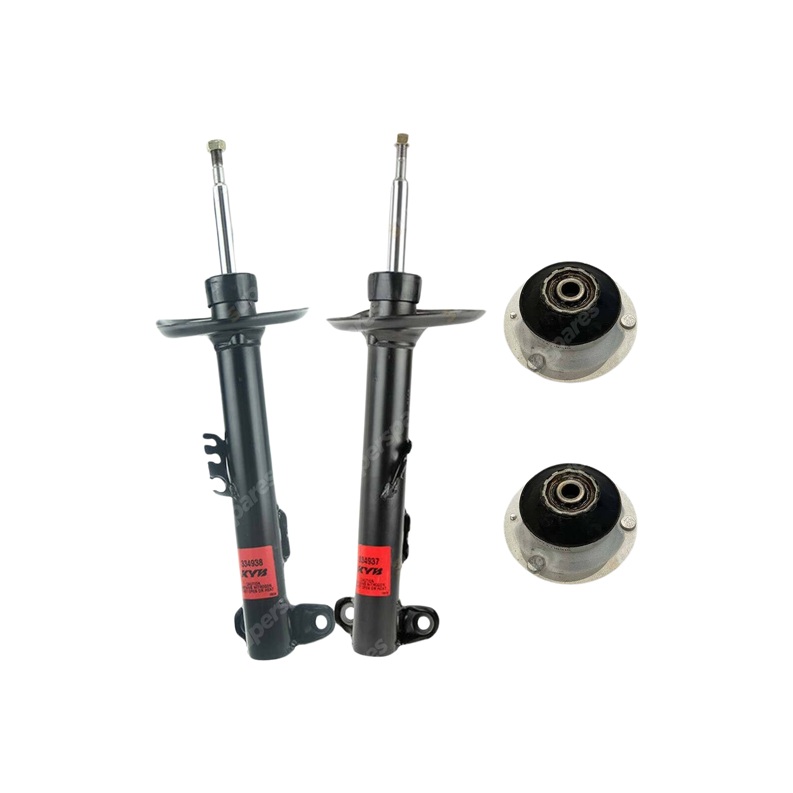 2x Front KYB Shock Absorbers + Strut Mount Kit for BMW 318i E36 M43B18 94-99