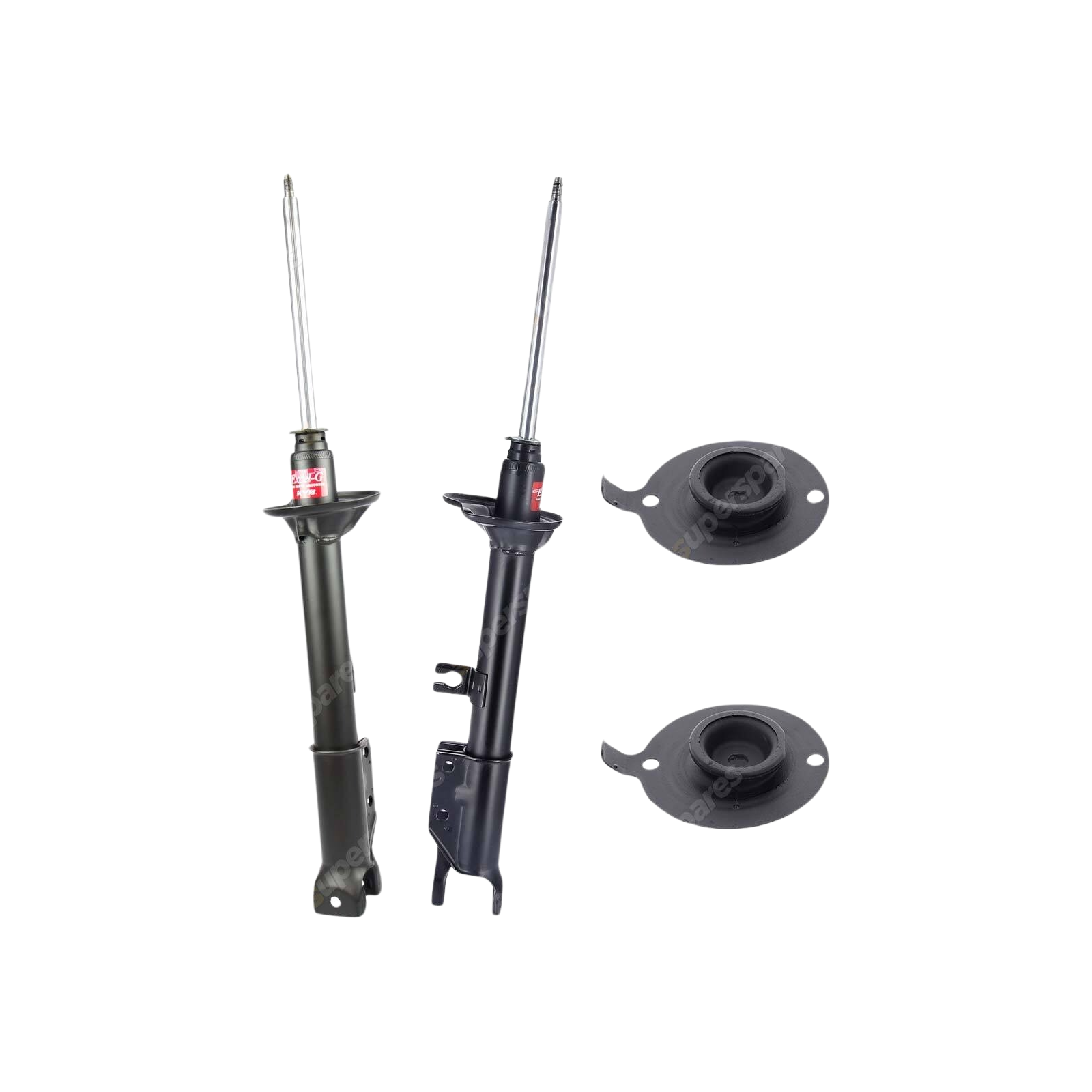 2 Rear KYB Shock Absorbers Strut Mount Kit for Ford Laser KC KE Meteor GC 85-90