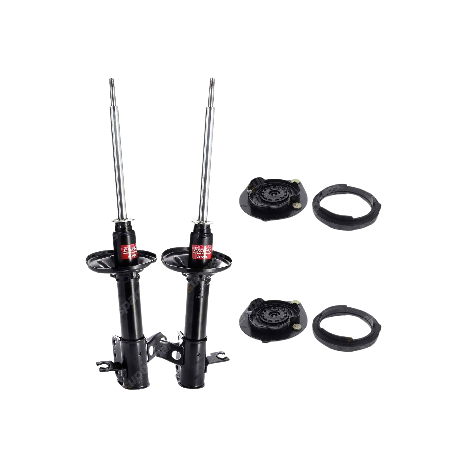 Pair Rear KYB Shock Absorbers Strut Mount Kit for Ford Laser KJ All Styles 94-99