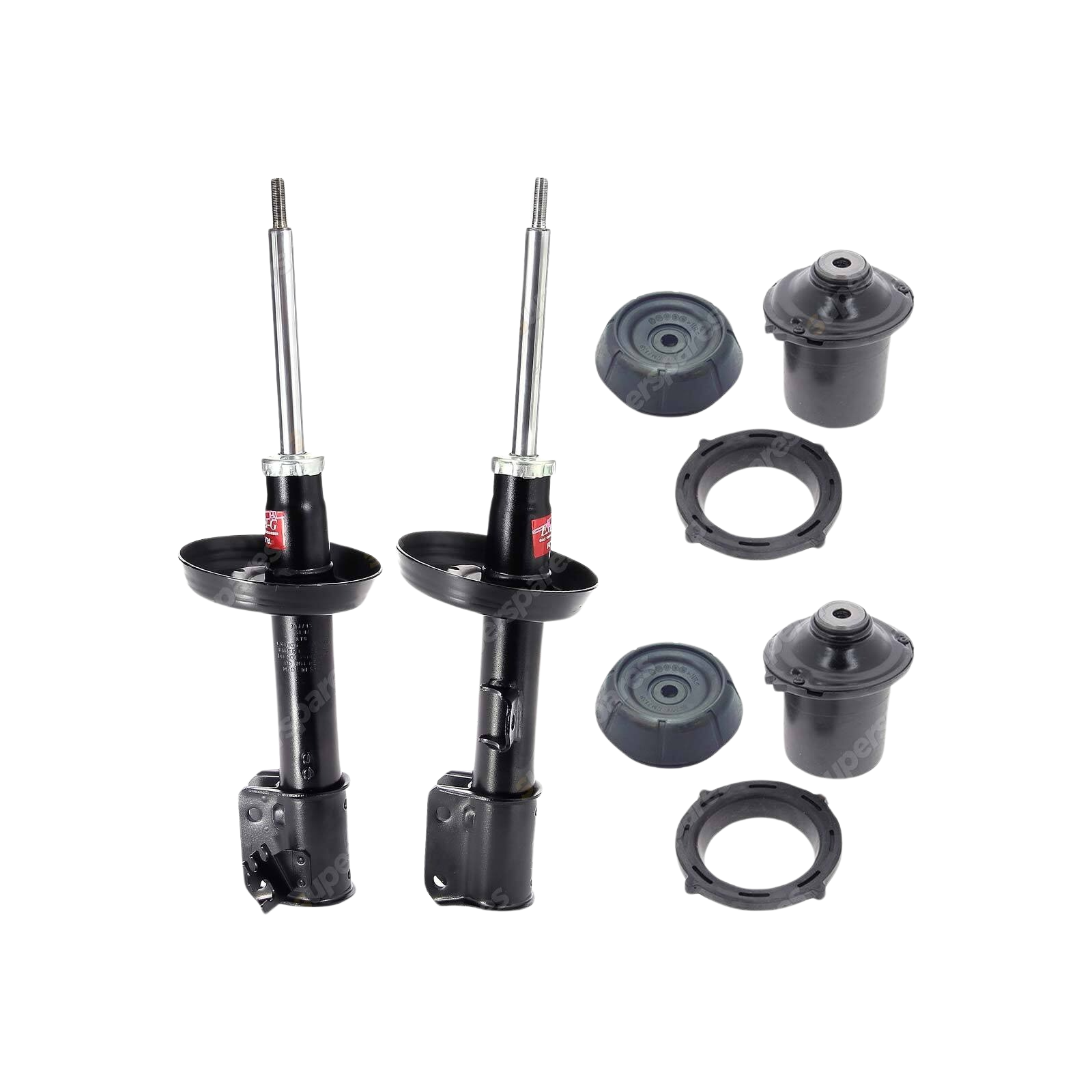 2 Front KYB Shock Absorbers + Strut Mount Kit for Holden Vectra JR JS I4 97-02