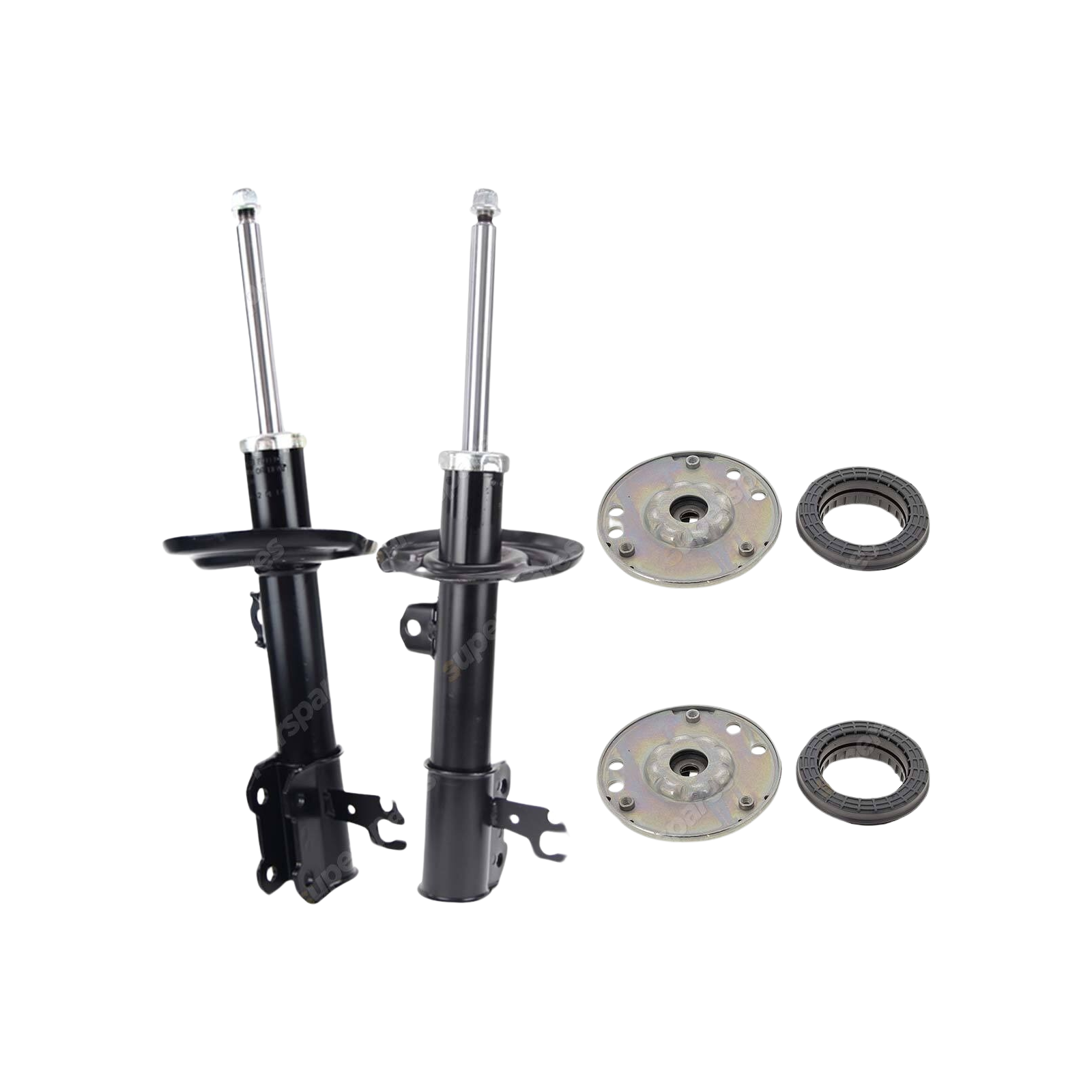 2 Front KYB Shock Absorbers + Strut Top Mount Kit for Holden Vectra ZC 03-06