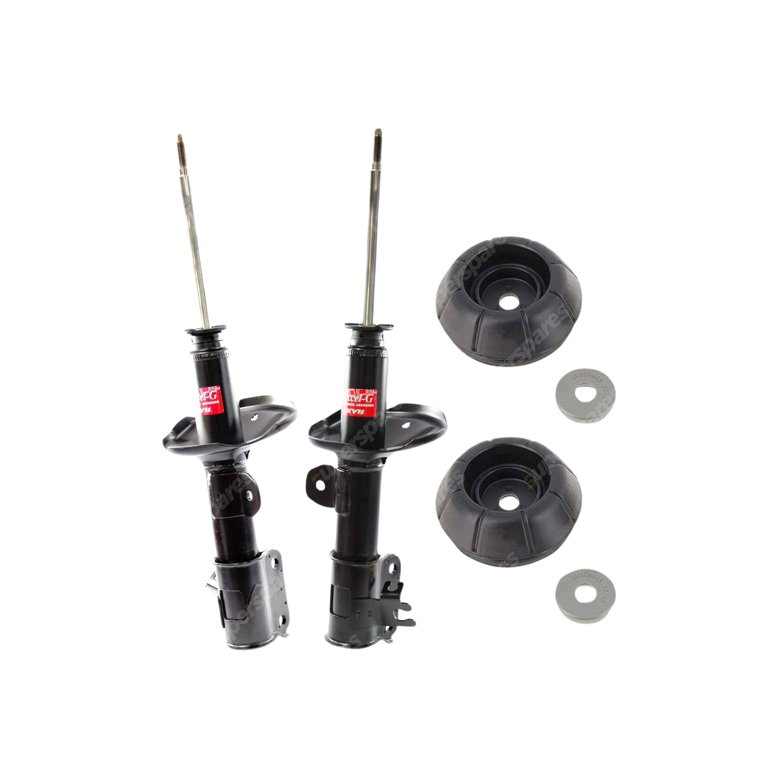 2 Front KYB Shock Absorbers + Strut Mount Kit for Holden Viva JF F18D3 FWD 05-09