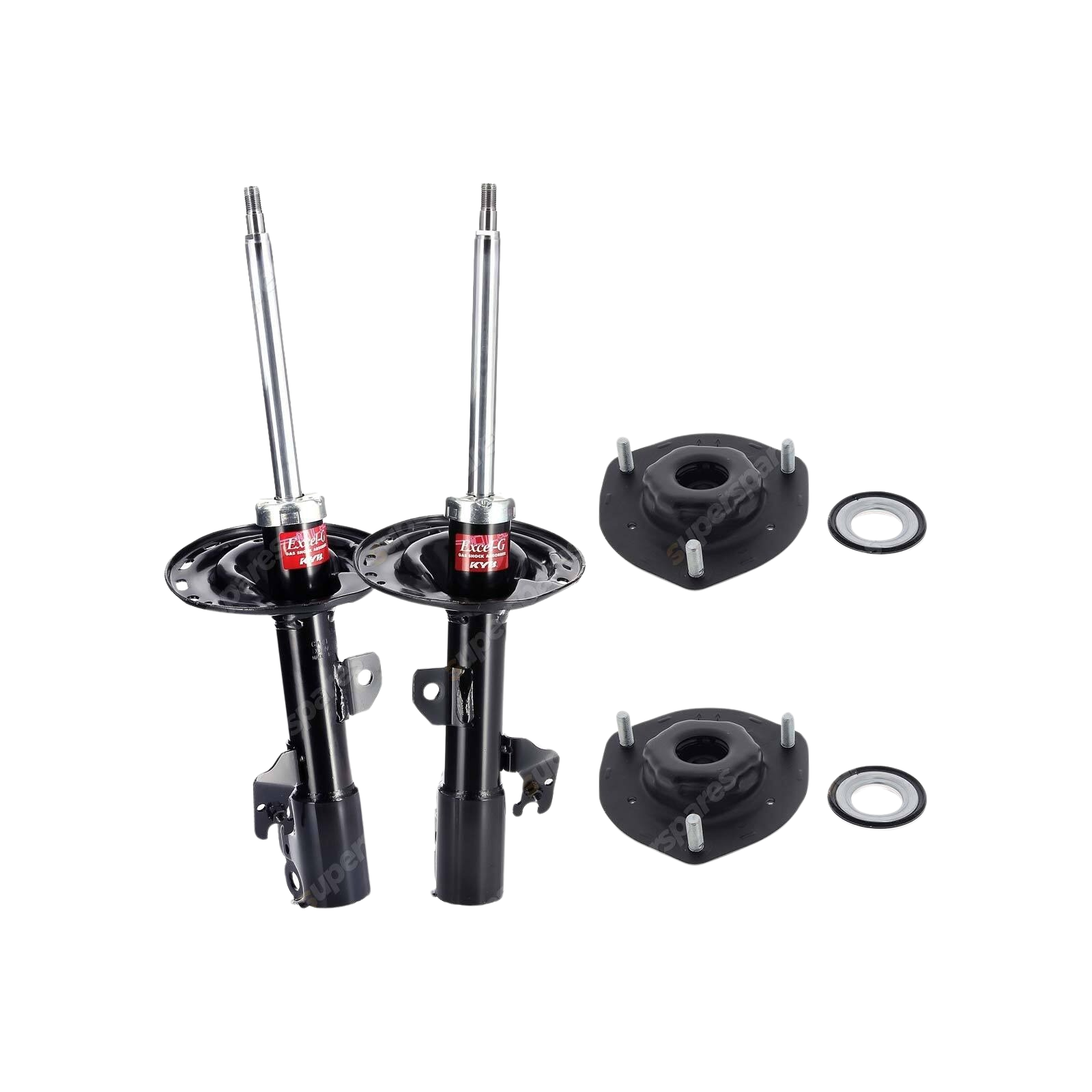 2x Front KYB Shock Absorbers + Strut Mount Kit for Lexus ES300 MCV30R 01-08