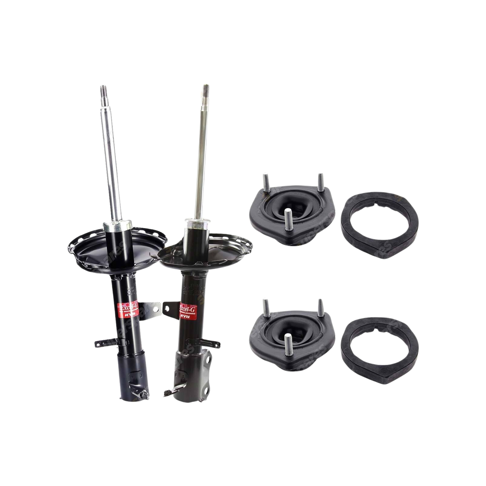 Pair Rear KYB Shock Absorbers Strut Mount Kit for Lexus RX330 MCU38 3MZ-FE 03-06