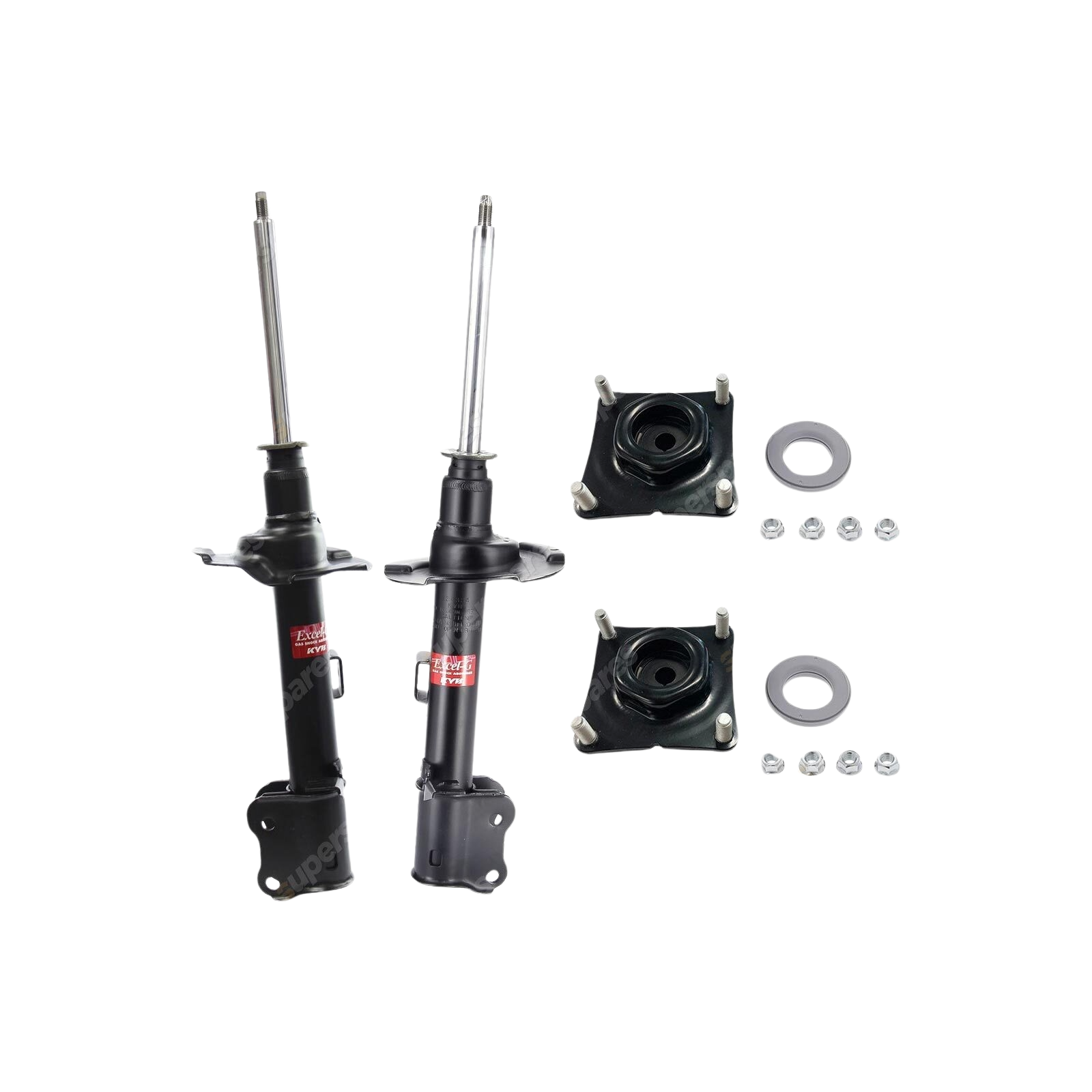 Pair Front KYB Shock Absorbers Strut Mount Kit for Mazda Tribute CU YU SUV 01-04