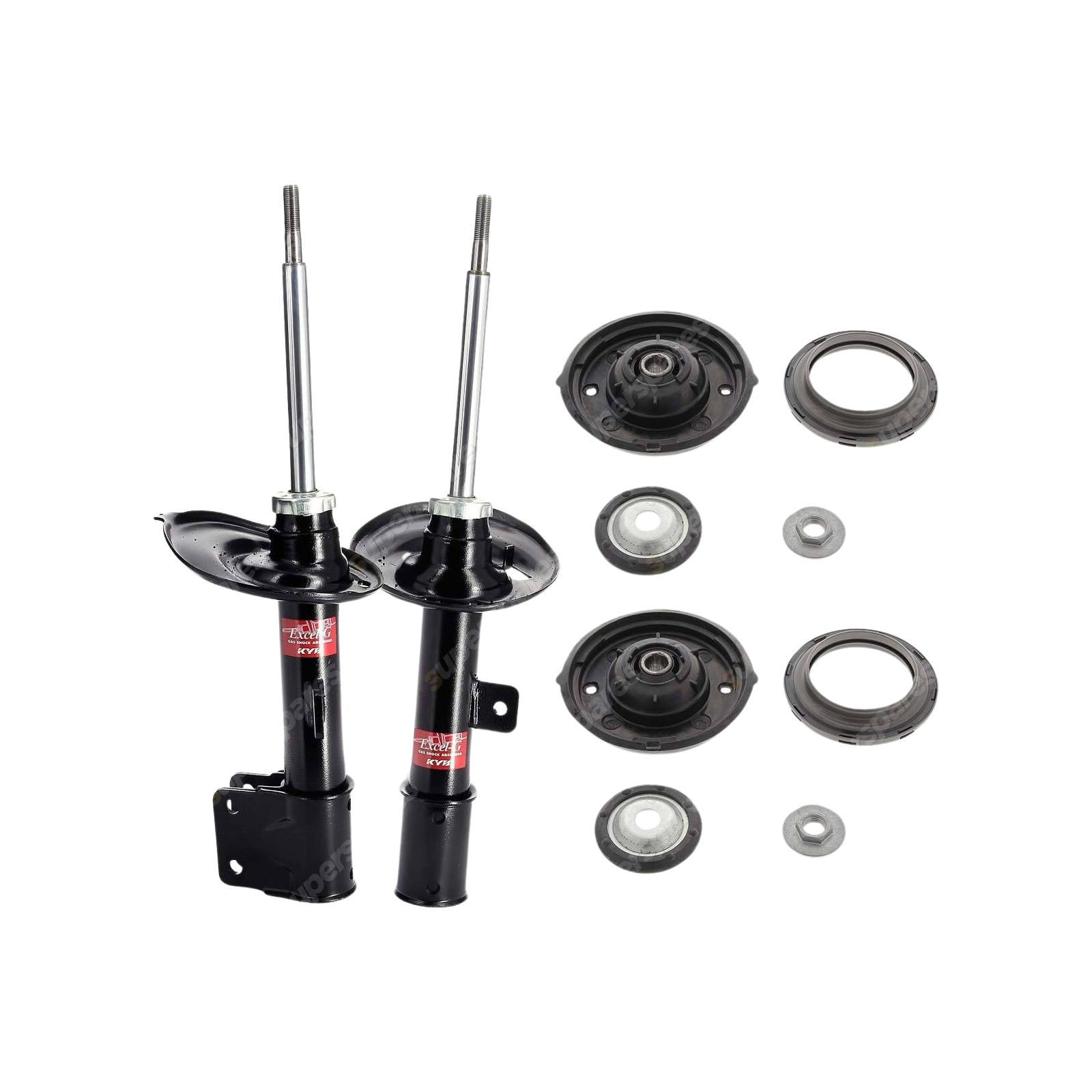 Front KYB Shock Absorbers Strut Mount Kit for Peugeot 308 5FT 9HZ RHH RHR 08-ON