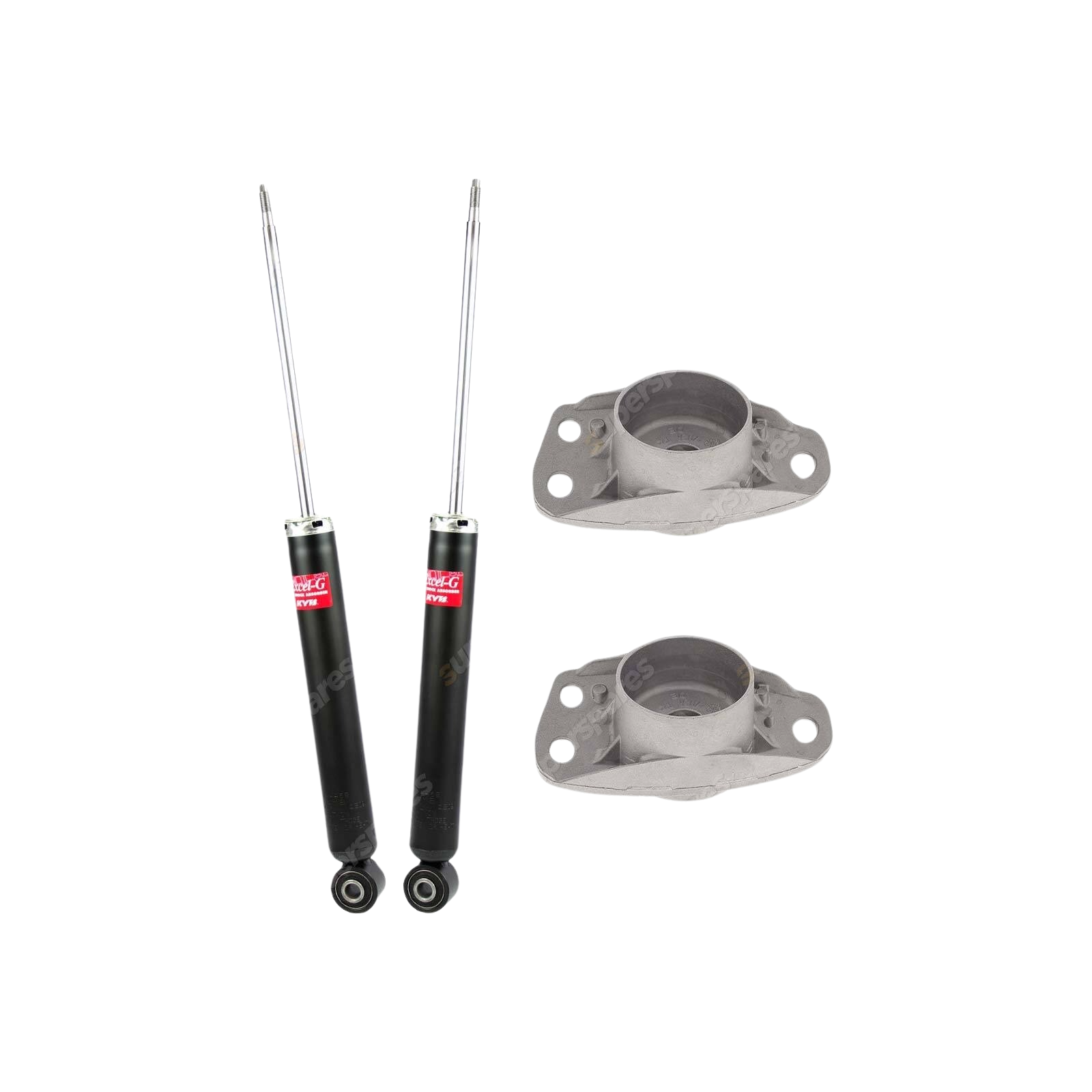 2 Rear KYB Shock Absorbers Strut Mount Kit for Skoda Octavia 1Z Superb 3T 07-16