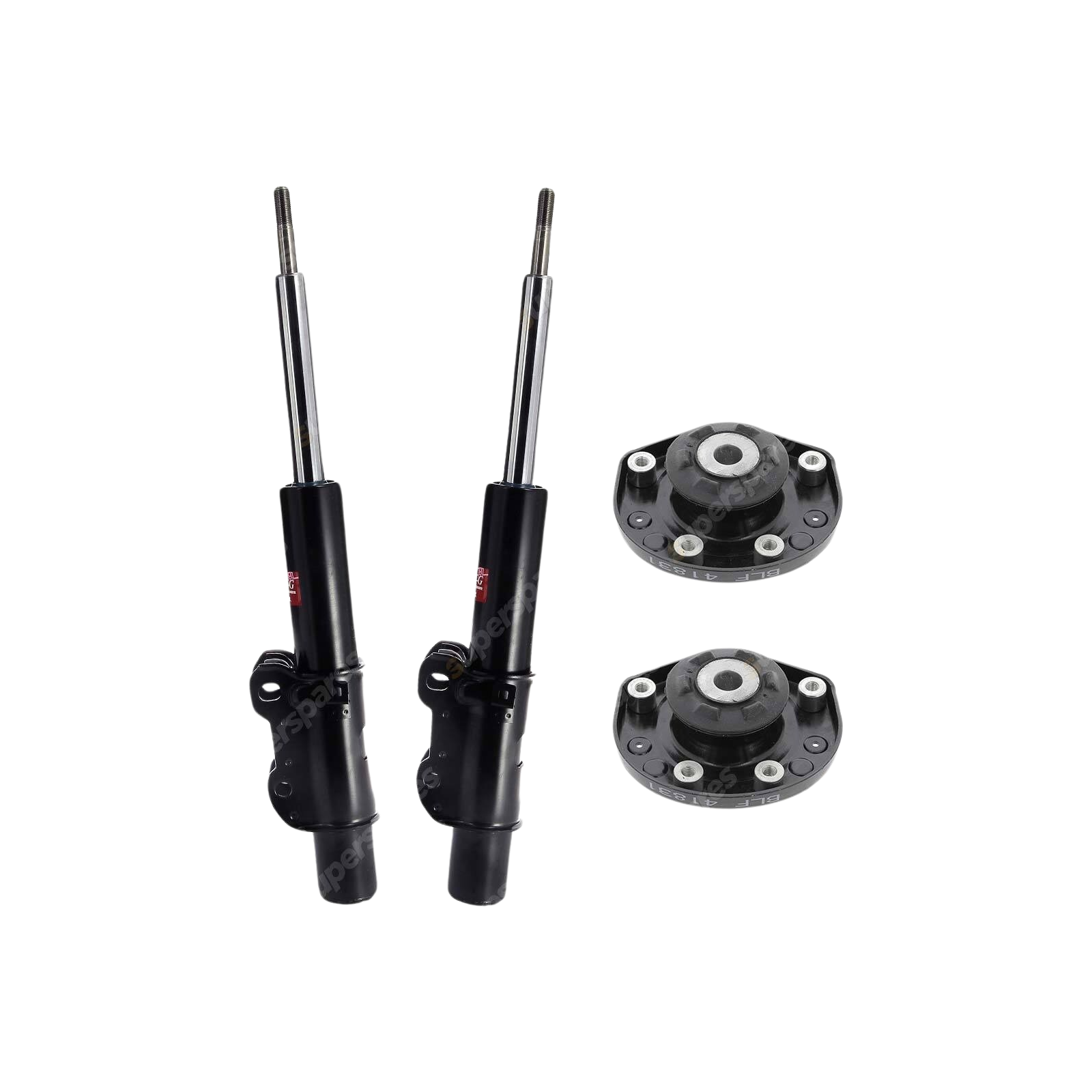 2 Front KYB Shock Absorbers + Strut Mount Kit for Volkswagen Crafter 2E 50 07-12