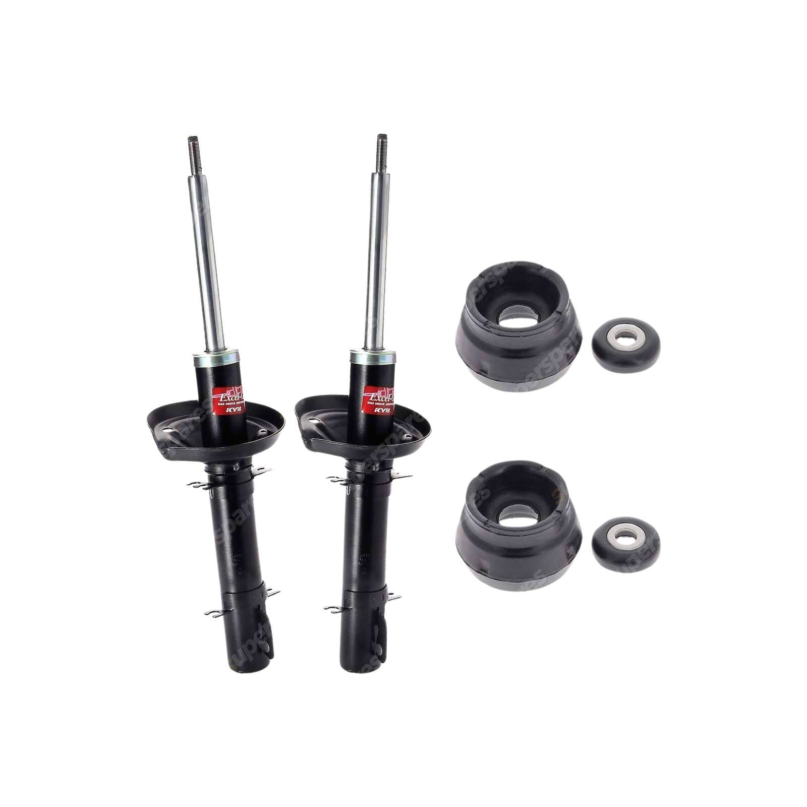 2 Front KYB Shock Absorbers Strut Mount Kit for Volkswagen Beetle 1Y 9C Bora 1J