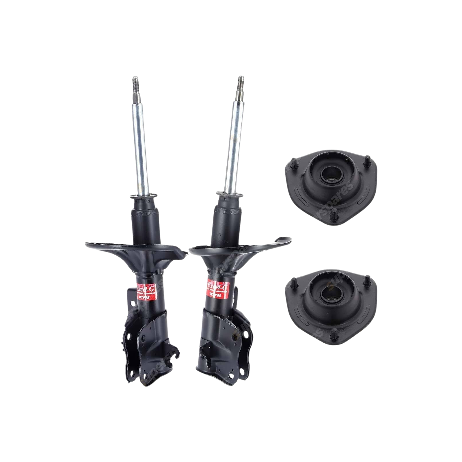 2 Front KYB Shock Absorbers Strut Mount Kit for Volvo S40 V40 Sedan Wagon 97-99