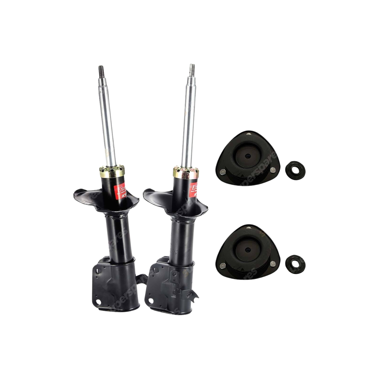 Pair Front KYB Shock Absorbers + Strut Mount Kit for Daihatsu Terios J100G J102G