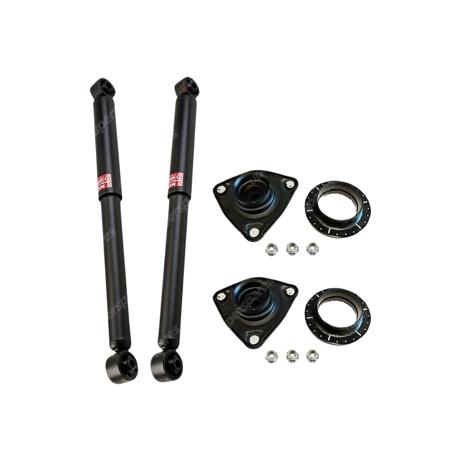 Pair Front KYB Shock Absorbers + Strut Top Mount Kit for Kia Optima TF 11-15