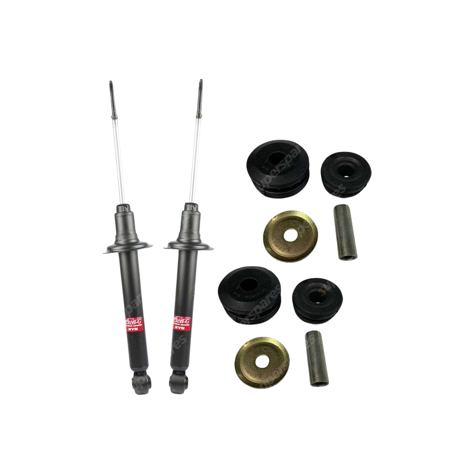 2x Rear Shock Absorbers + Strut Mount Kit for Mitsubishi Magna TE TF TH TJ TL TW