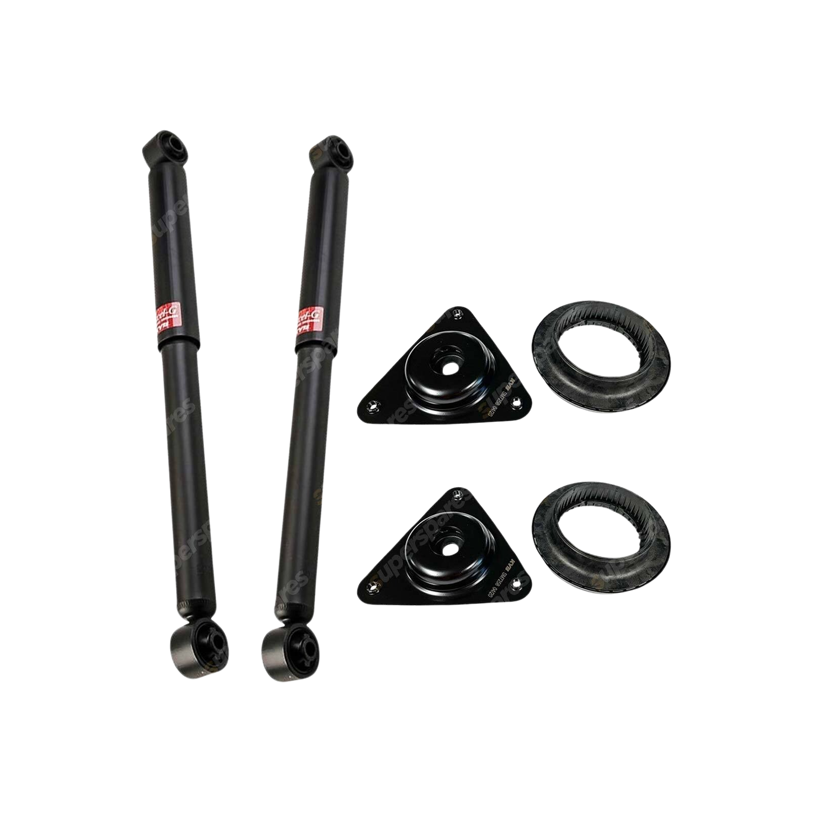 Pair Front KYB Shock Absorbers Strut Top Mount Kit for Nissan X-Trail T32 14-pn