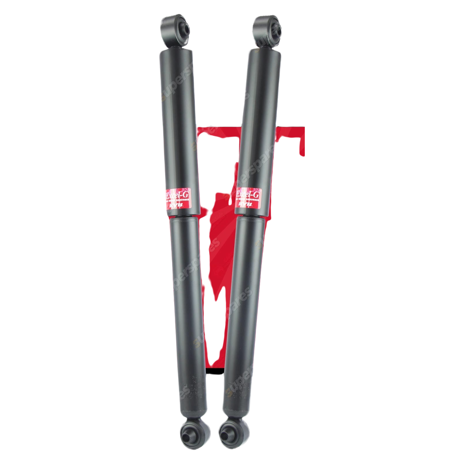 2x Rear KYB Excel-G Shock Absorbers for Ford Falcon BA BF BFII RTV RWD Raised