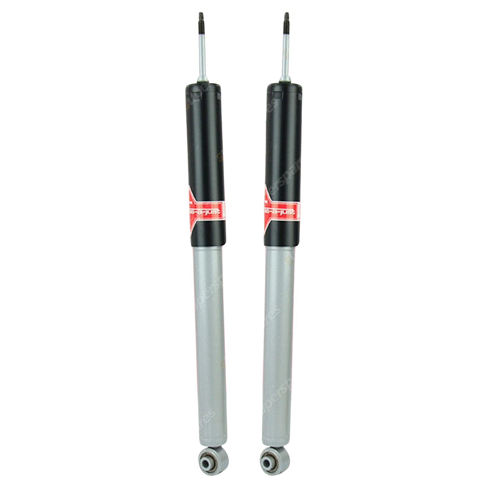 2x Rear KYB Gas-A-Just Shock Absorbers for Mercedes Benz CLK-Class A208 C208