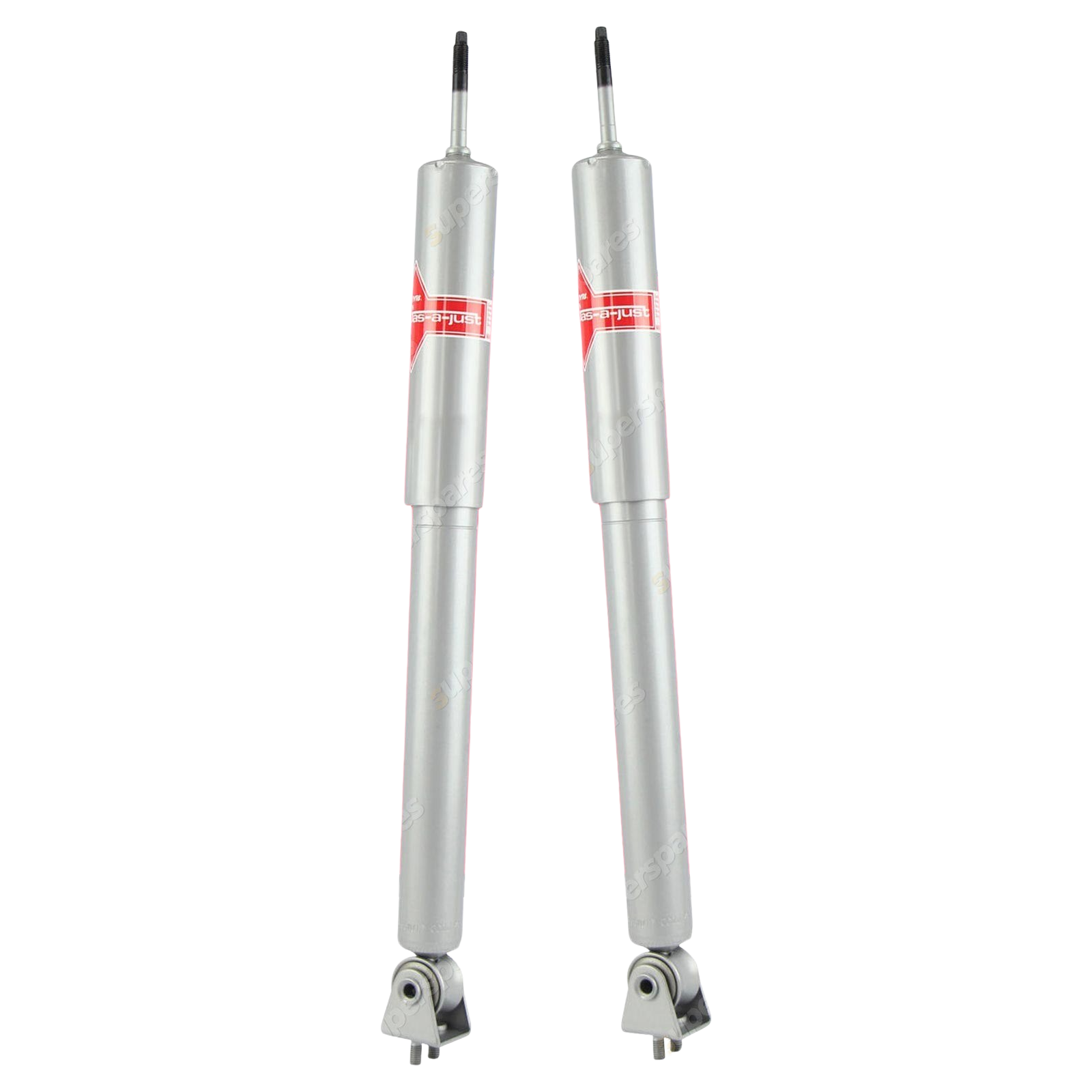 2 Front KYB Gas-A-Just Shocks for Mercedes Benz R107 280 300 350 380 450SL 500SL